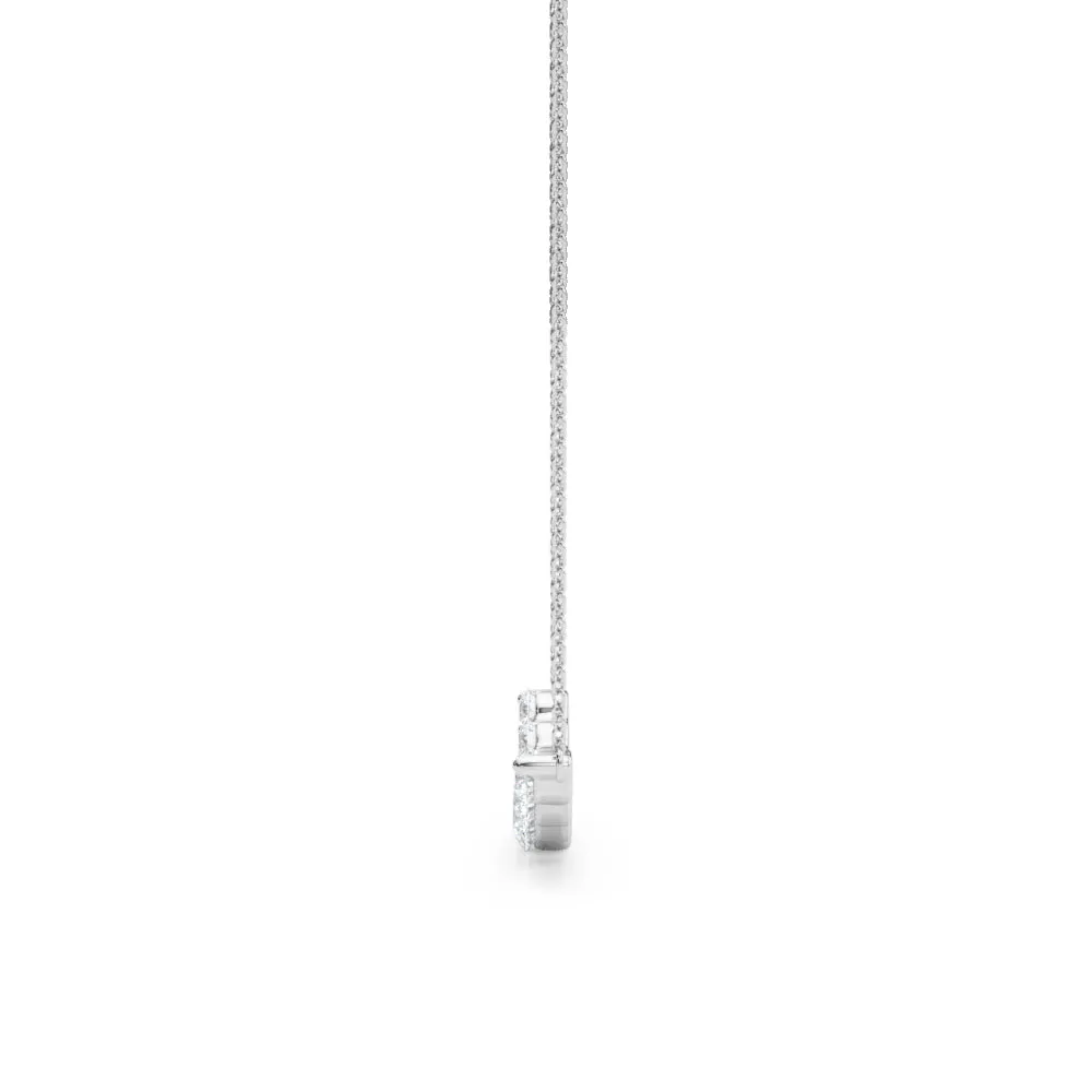 14K Bar Diamond Necklace / Pendant