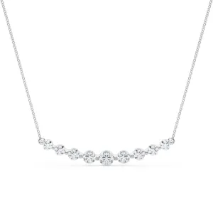 14K Bar Diamond Necklace / Pendant