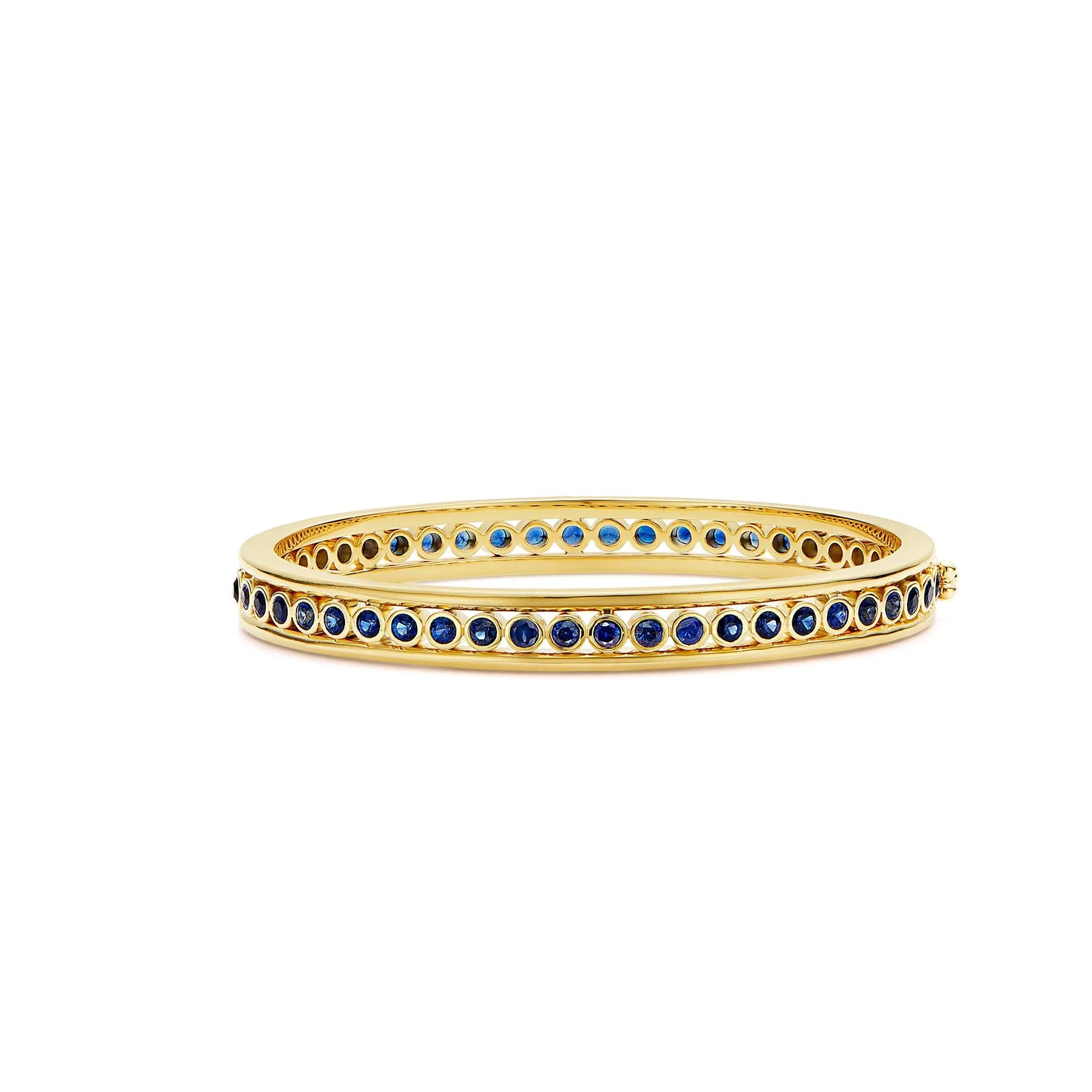 18K Eternity Blue Sapphire Bracelet