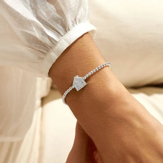 A Little Happy First Home Silver Plated 17.5cm Stretch Bracelet 7003