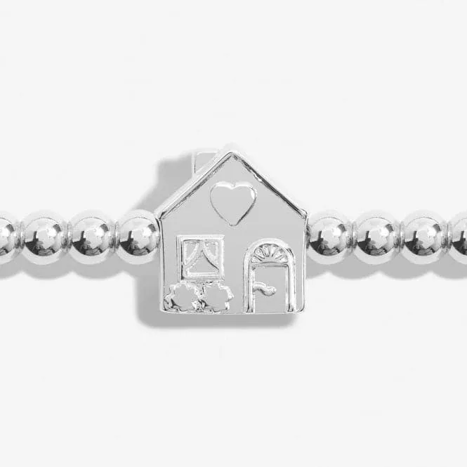 A Little Happy First Home Silver Plated 17.5cm Stretch Bracelet 7003