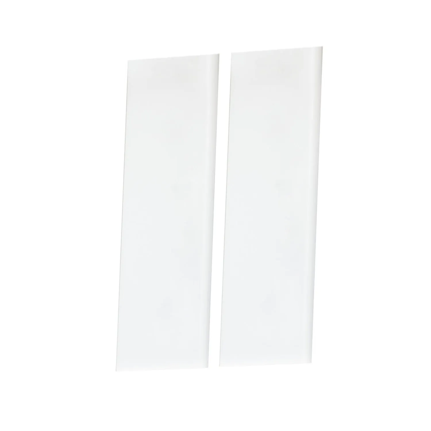 Address 1.25" x 5" Half Blank Tile with Light - White