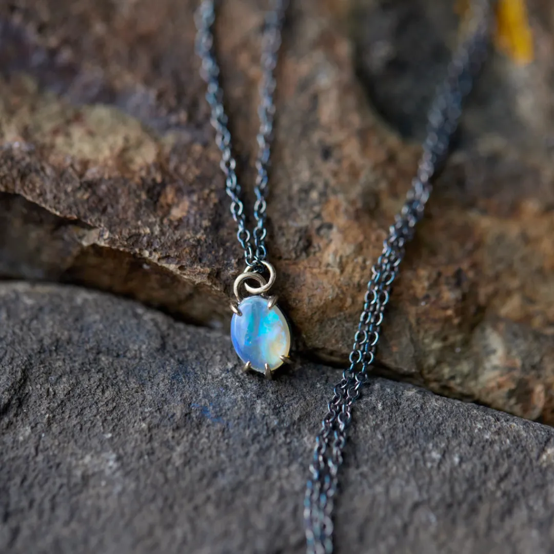 Andromeda's Orbit Opal Vanity Necklace