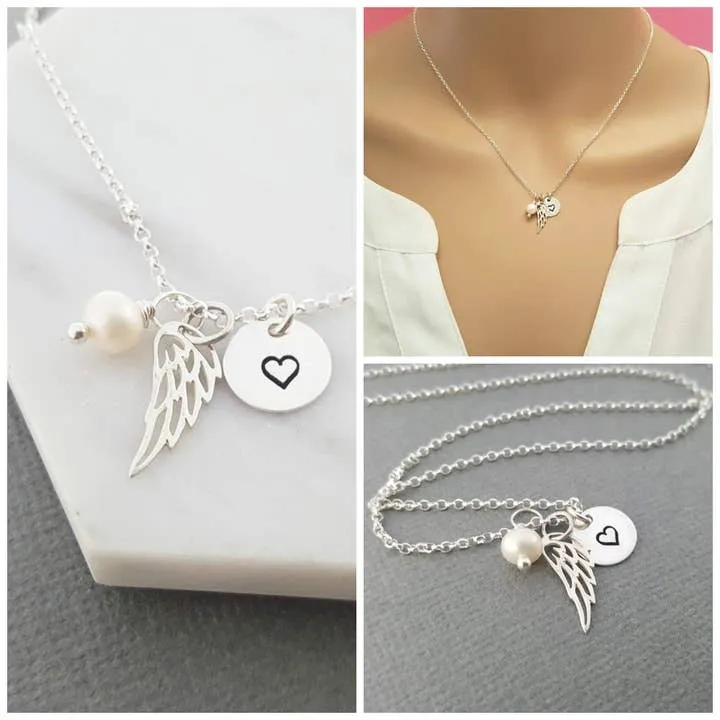 Angel Wing Sterling Silver Necklace