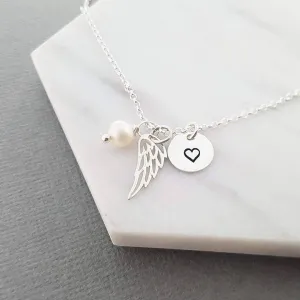 Angel Wing Sterling Silver Necklace