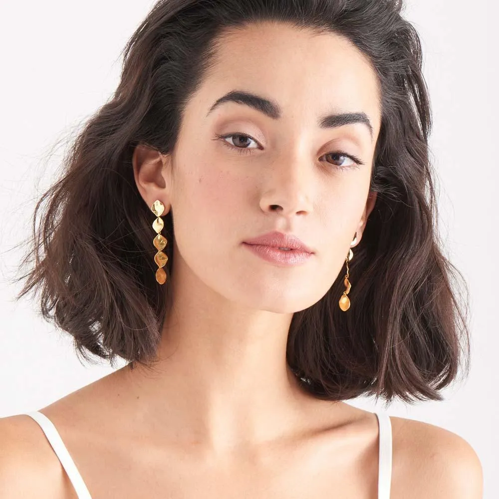 Ania Haie Crush Multiple Discs Rop Earrings - Gold