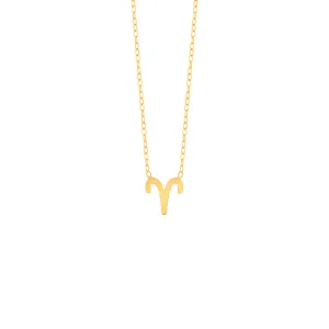 Aries Zodiac Sign Necklace