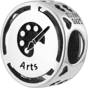 Arts Silver Bead Charm