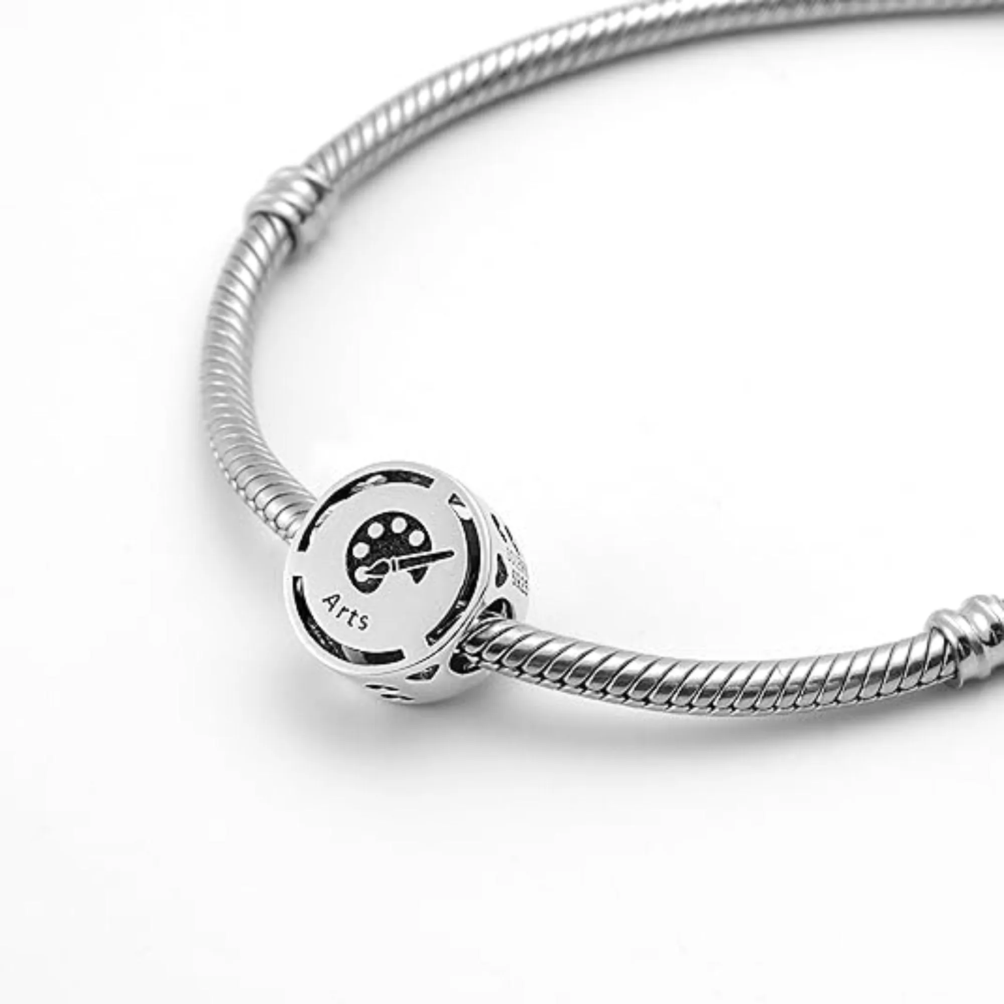 Arts Silver Bead Charm