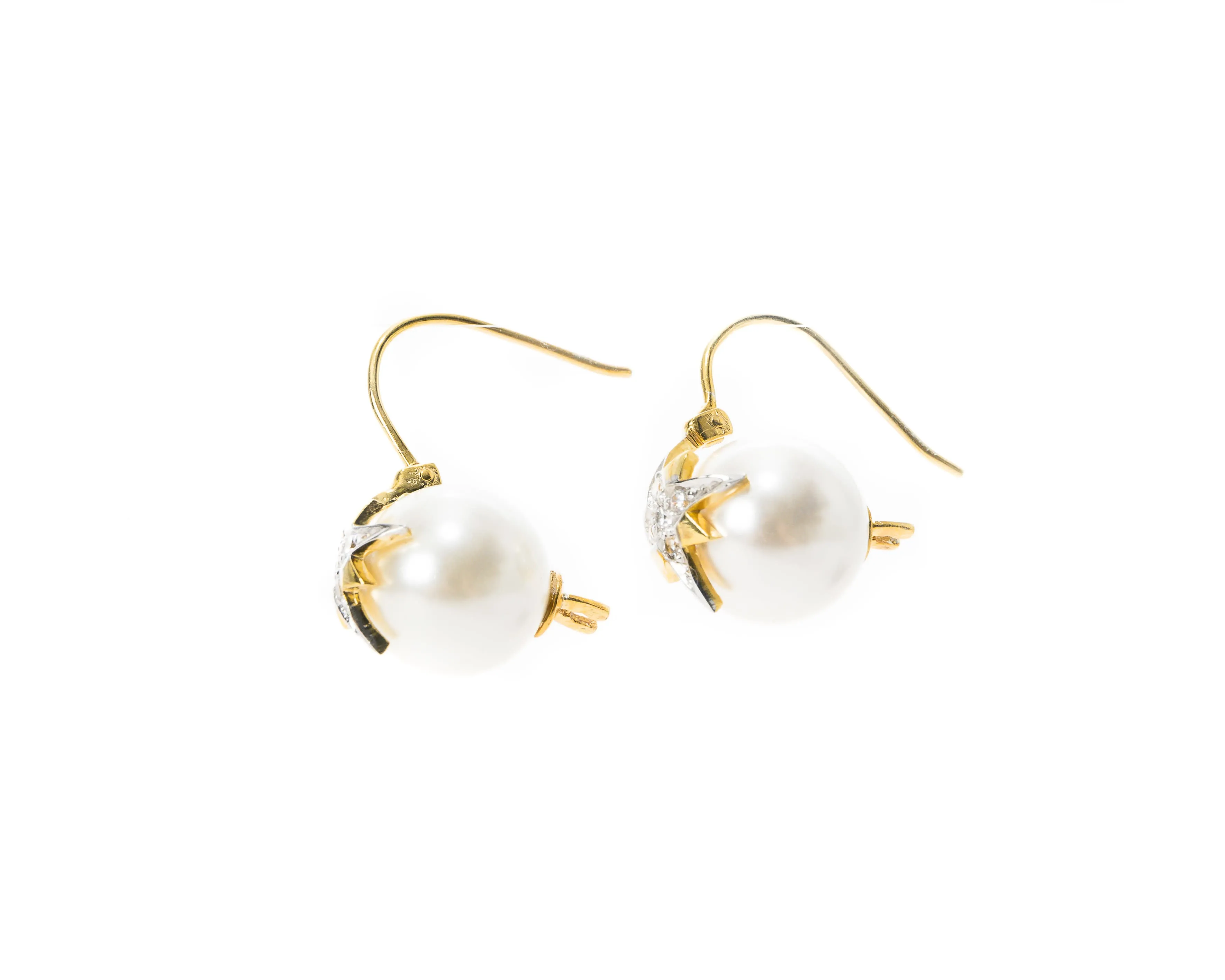 Athena Pearl Drop Earrings (Starburst)