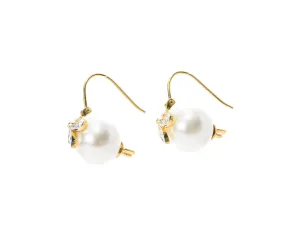 Athena Pearl Drop Earrings (Starburst)