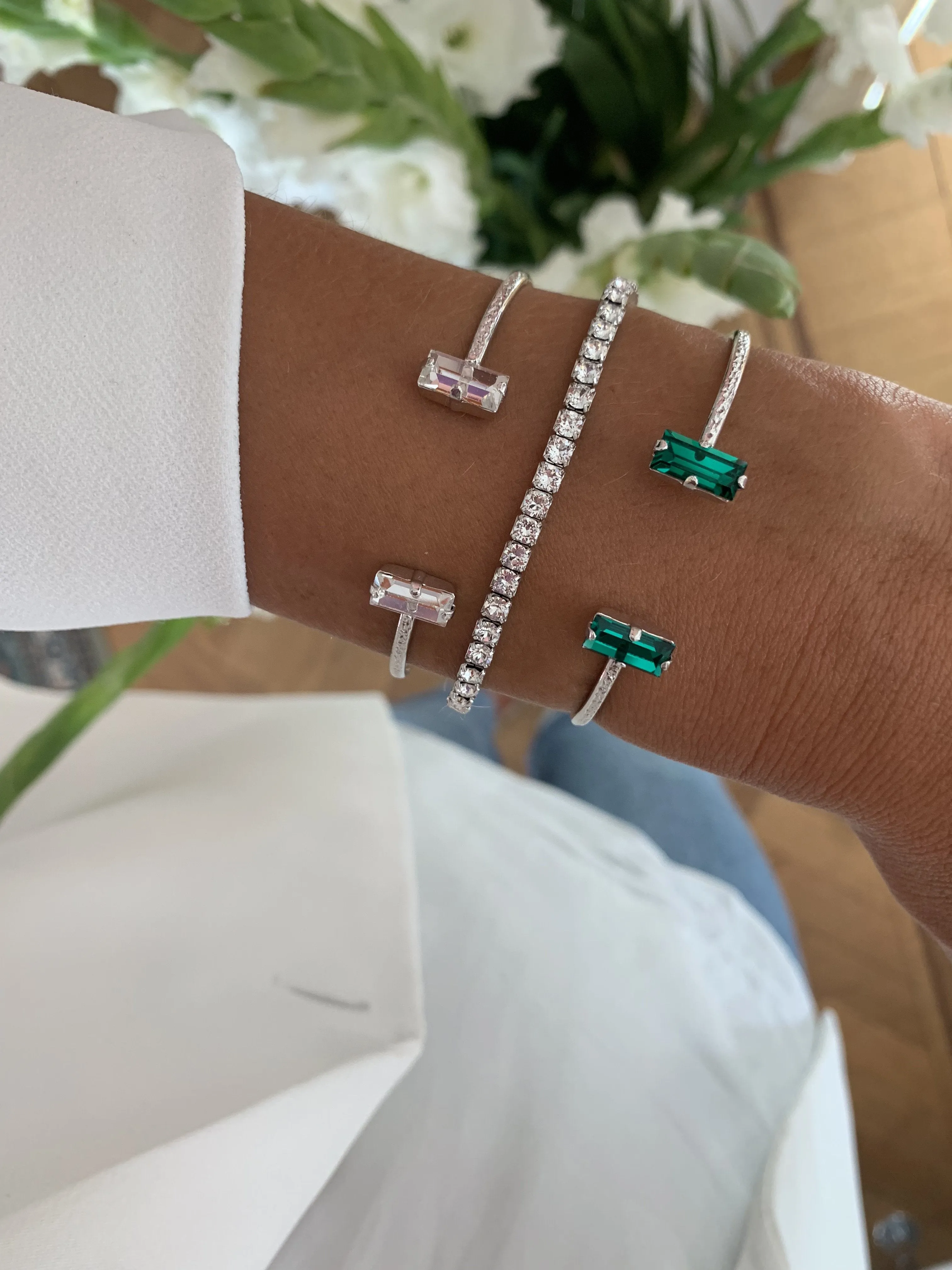 Baguette Bracelet / Emerald