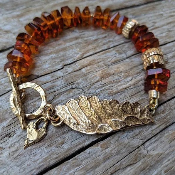 Baltic Amber Angel Wing Bracelet