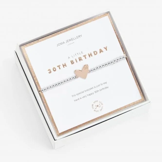 Beautifully Boxed A Little Happy 30th Birthday Bracelet 5077