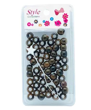 Beauty Collection Style Collection Pattern Beads BD012 Black And Brown