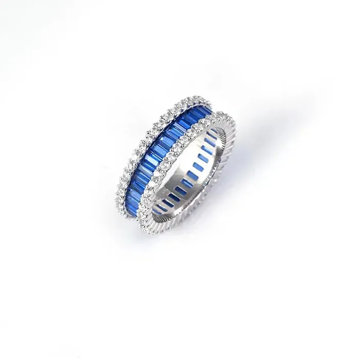 Blue Stone Silver Ring