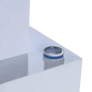 Blue Stone Silver Ring