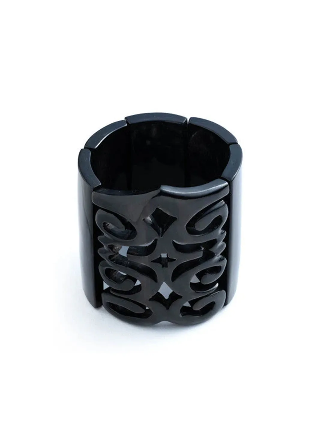 Buffalo Horn Black Bangles