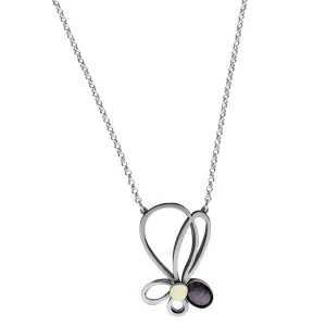 Christophe Poly Open Petals Long Chain Pendant Necklace