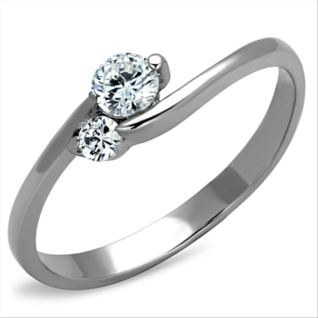 CJG2112 Stainless Steel AAA Grade CZ Ring