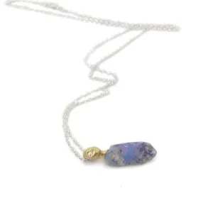 Cloudburst Raw Opal Cameo Necklace