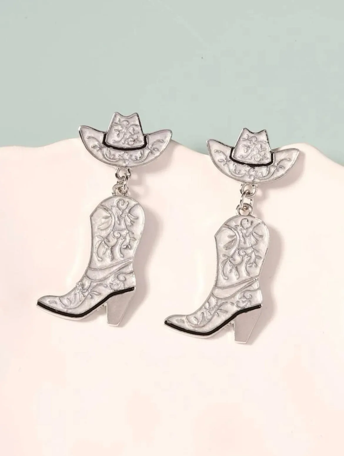 Cowgirl Boot and Hat Earrings