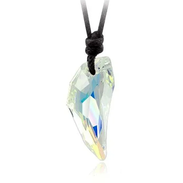 Crystal Zinc Alloy Geometric Shape Pendant Necklaces