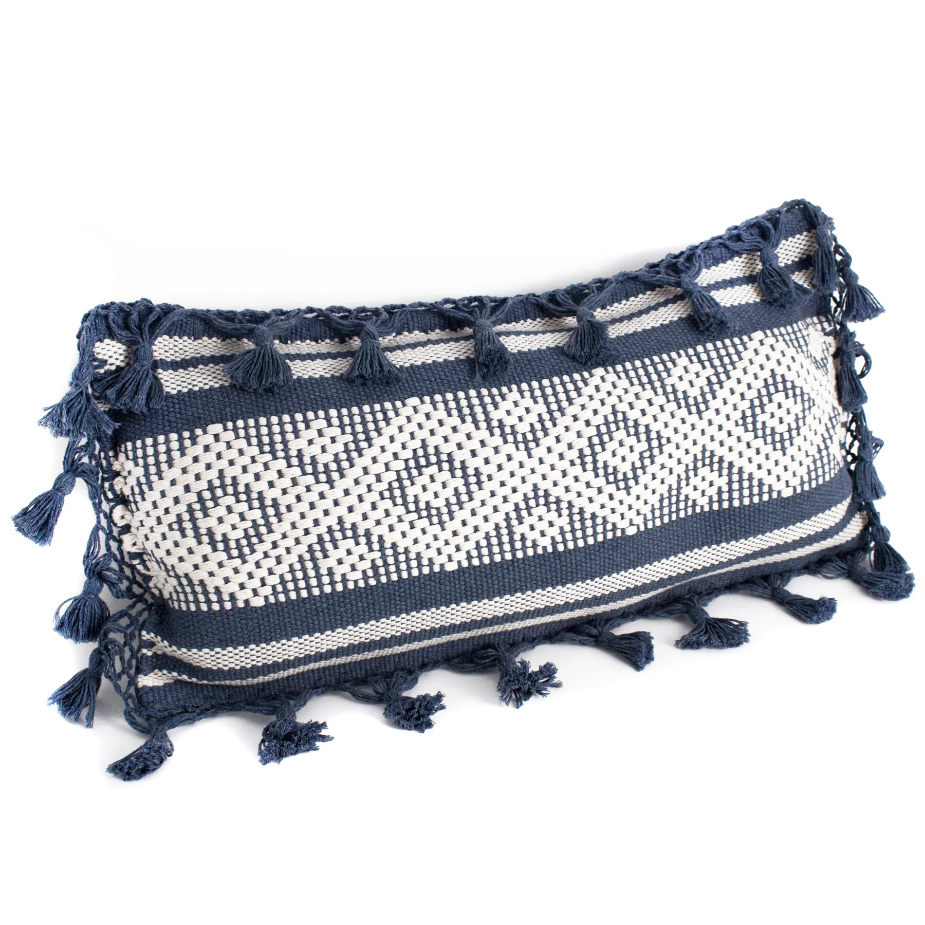 Decorative Rectangular Pillow Sleeve, Oaxacan Backstrap Weaving