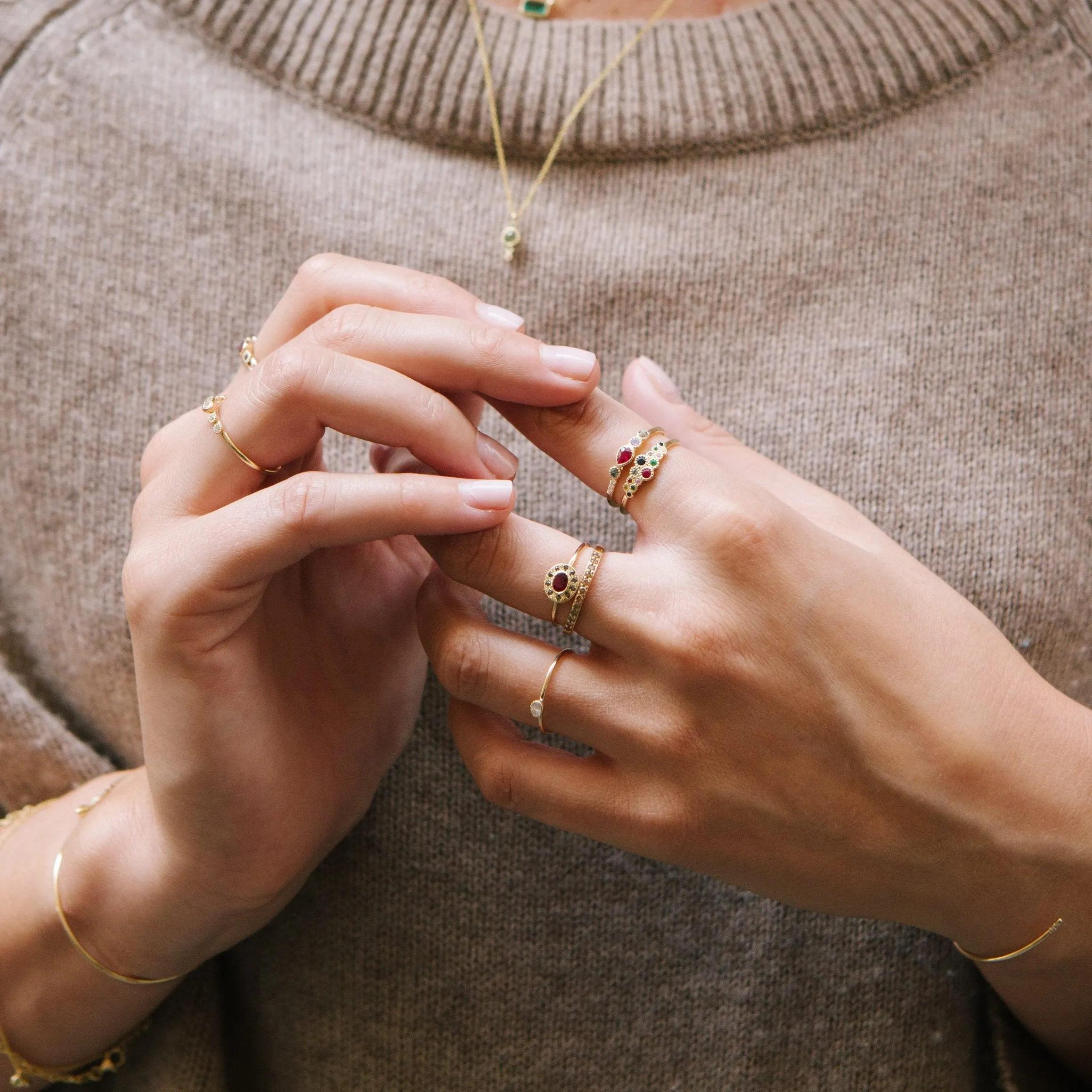 Diamond Disc Ring