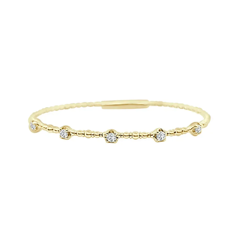 Diamond Dot Flexible Bangle