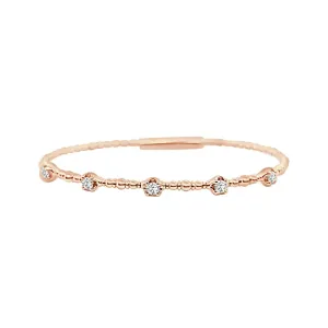 Diamond Dot Flexible Bangle