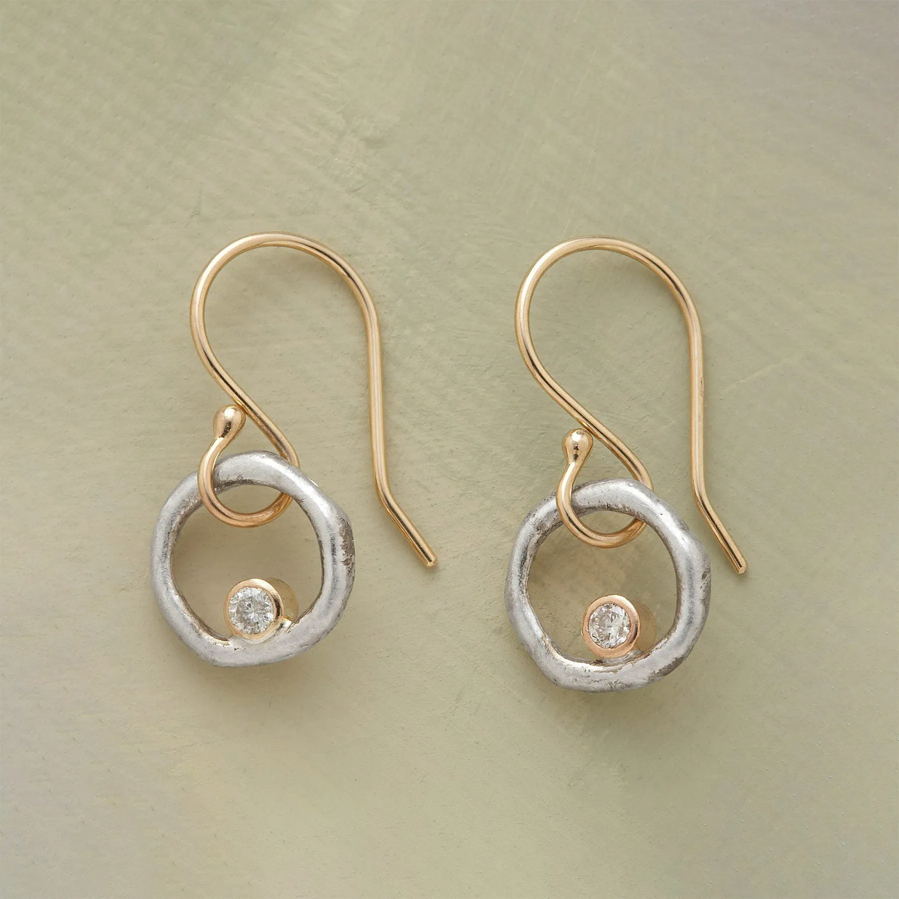 Diamonds In Orbit Earrings