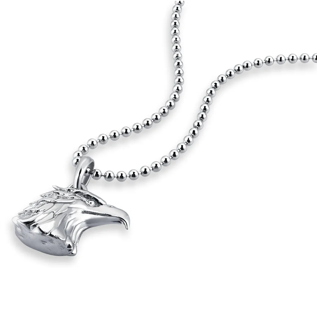 Eagle Charm Necklace - Solid Silver (Pendant only)