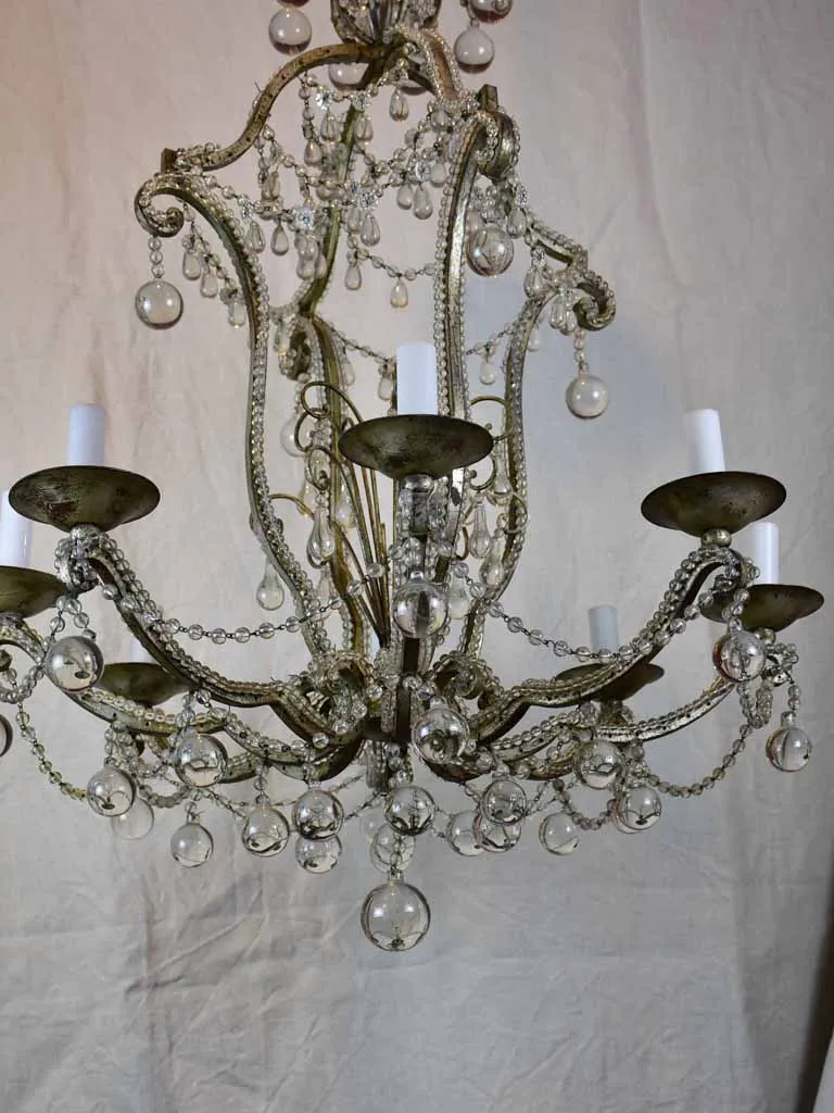 Early 20th Century glass chandelier