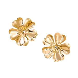 Exaggerated Large Flower Earrings with Sweet Instagram Vibe - Street Style Heart Petal Women's Earrings