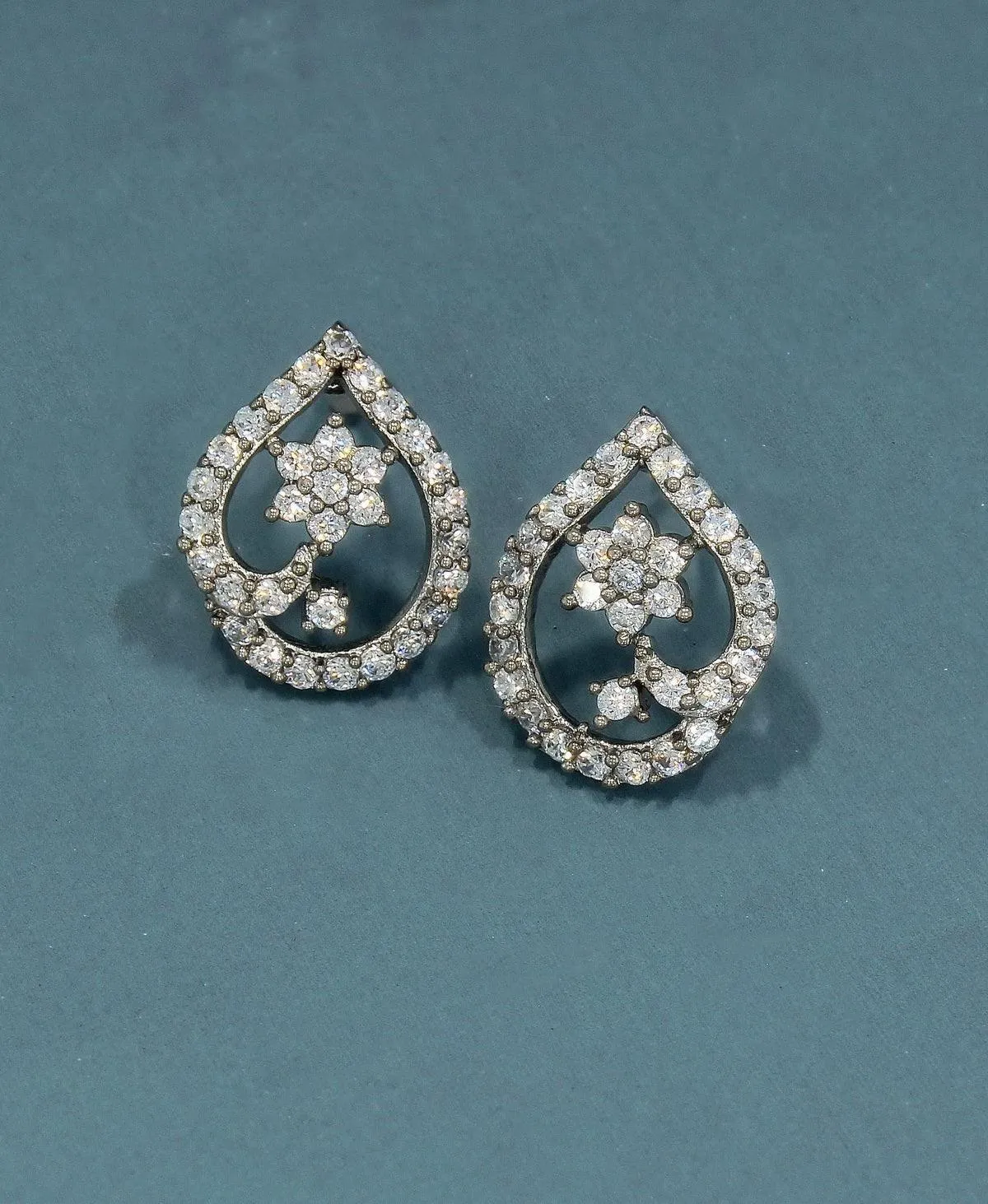 Fashionable Stone Stud Earrings