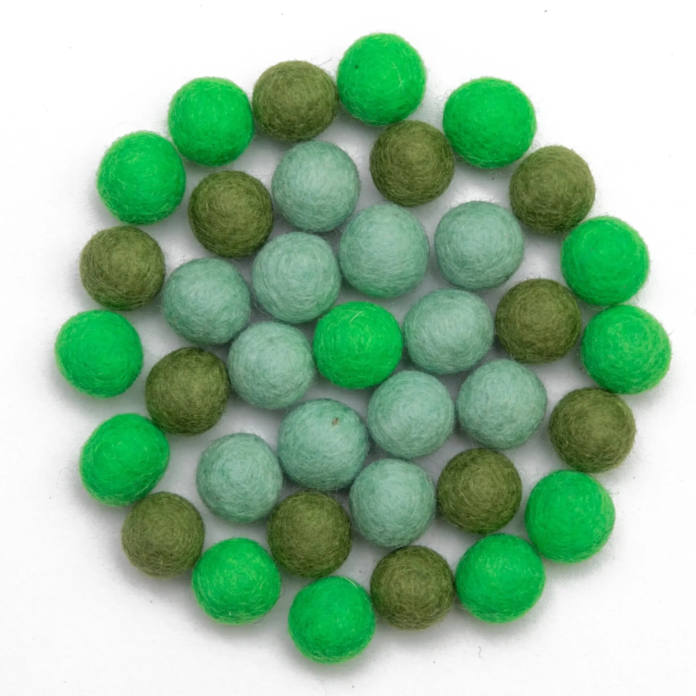 Felt Colorful Balls - 1 cm mix colors - 1000 pcs