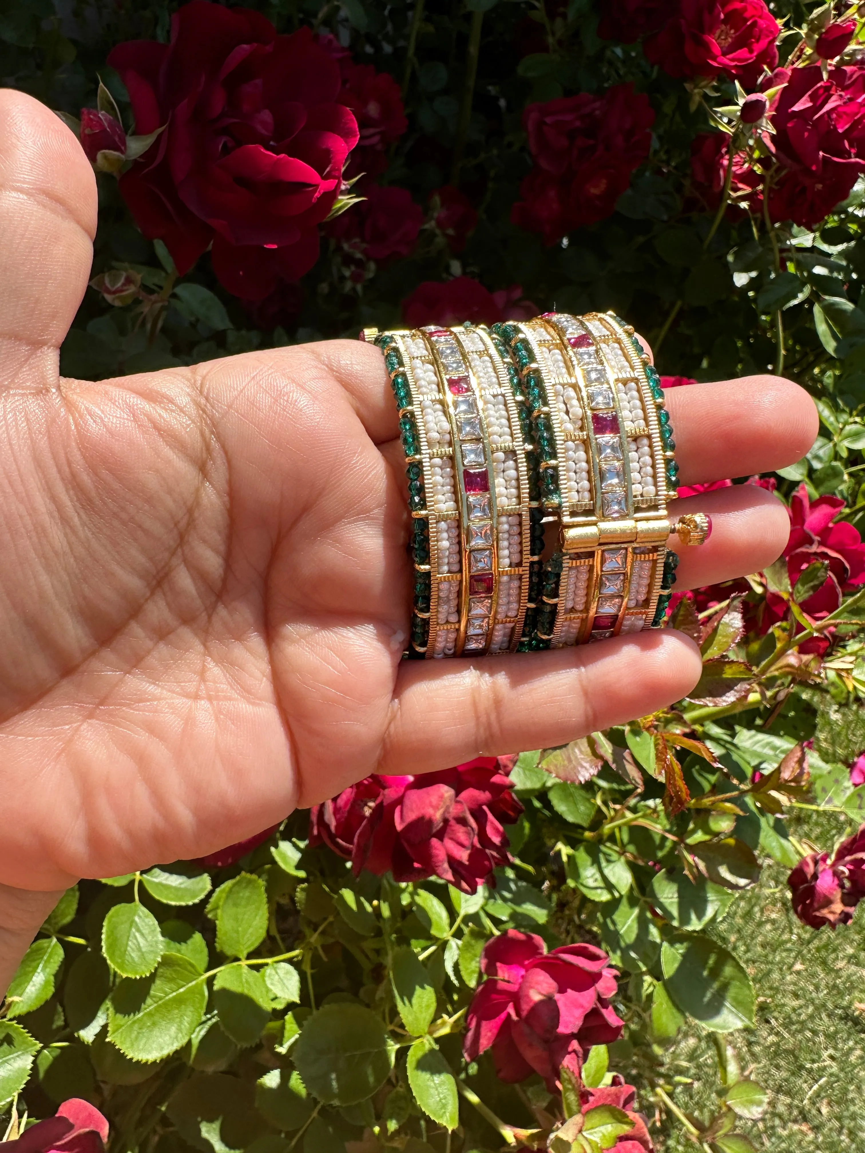 gold plated bangles ( READY TO SHIP )