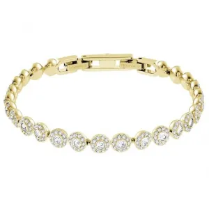 Gold-tone Una Angelic Round Cut Tennis Bracelet 5505469