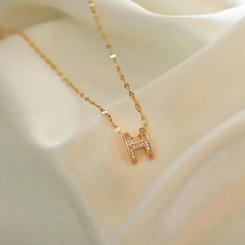 H Pendant Necklace