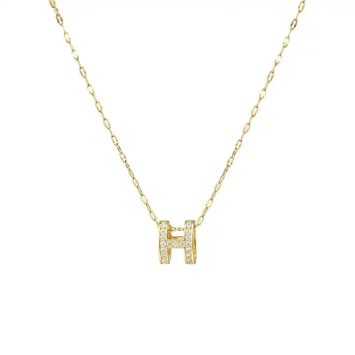 H Pendant Necklace