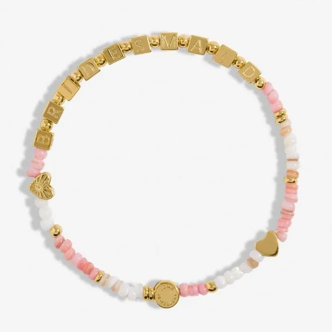 Happy Little Moments Bridesmaid Gold Plated 17.5cm Bracelet 7093