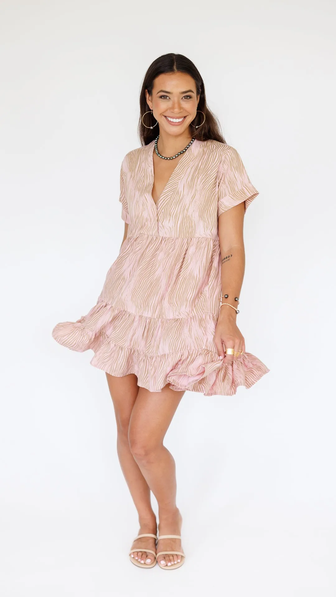 Heinui Dress / Wavy Blush