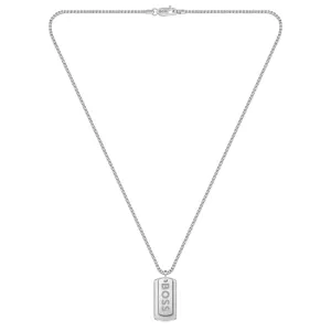 Hugo Boss Jewellery Stainless Steel Men's Pendant with Chain Necklace - 1580575