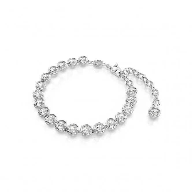 Imber Round Cut White Rhodium Plated Tennis Bracelet 5682666