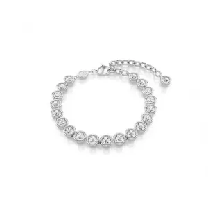 Imber Round Cut White Rhodium Plated Tennis Bracelet 5682666