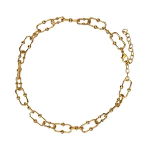 Iris Gold Link Necklace