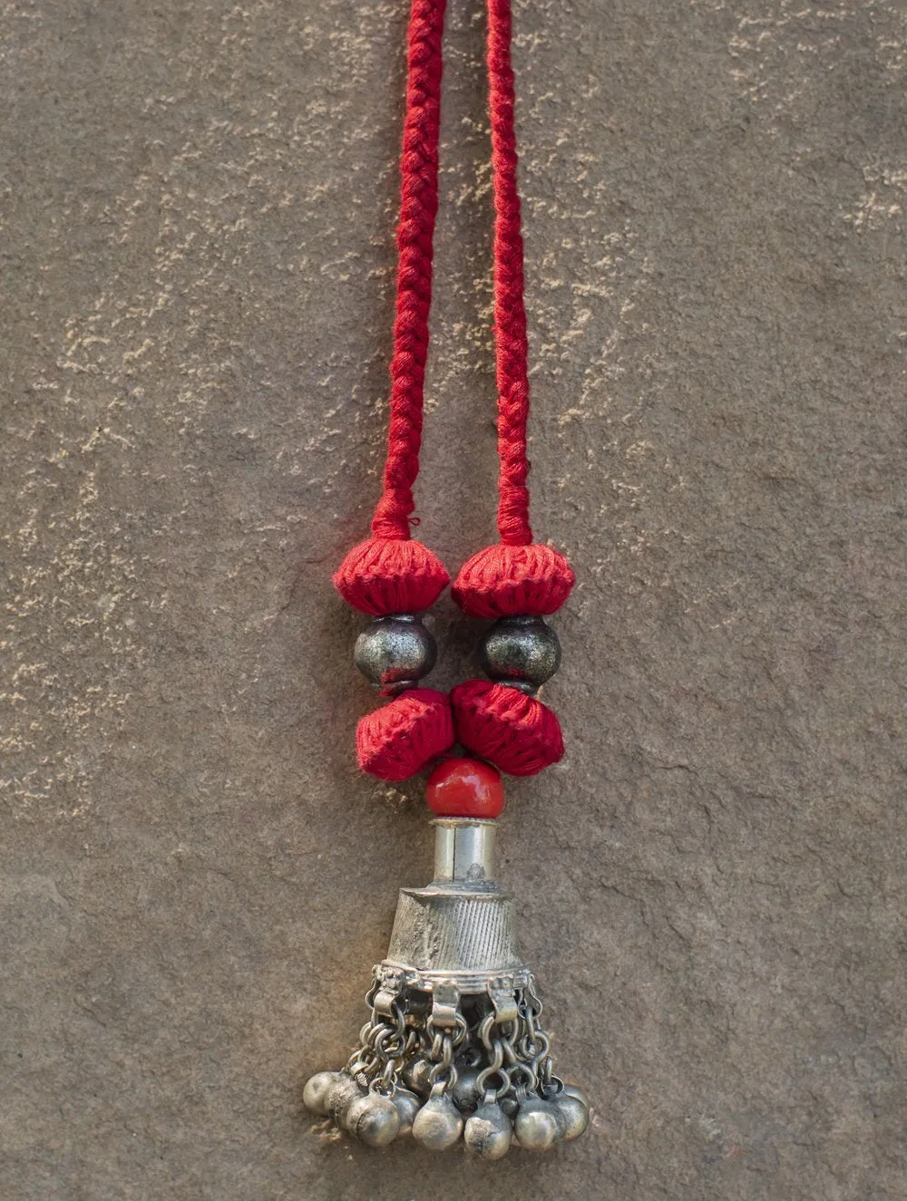 Lambani Tribal Neckpiece - Topli (Red)