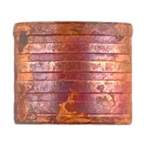 Medium Rustic Copper Barrel Bead