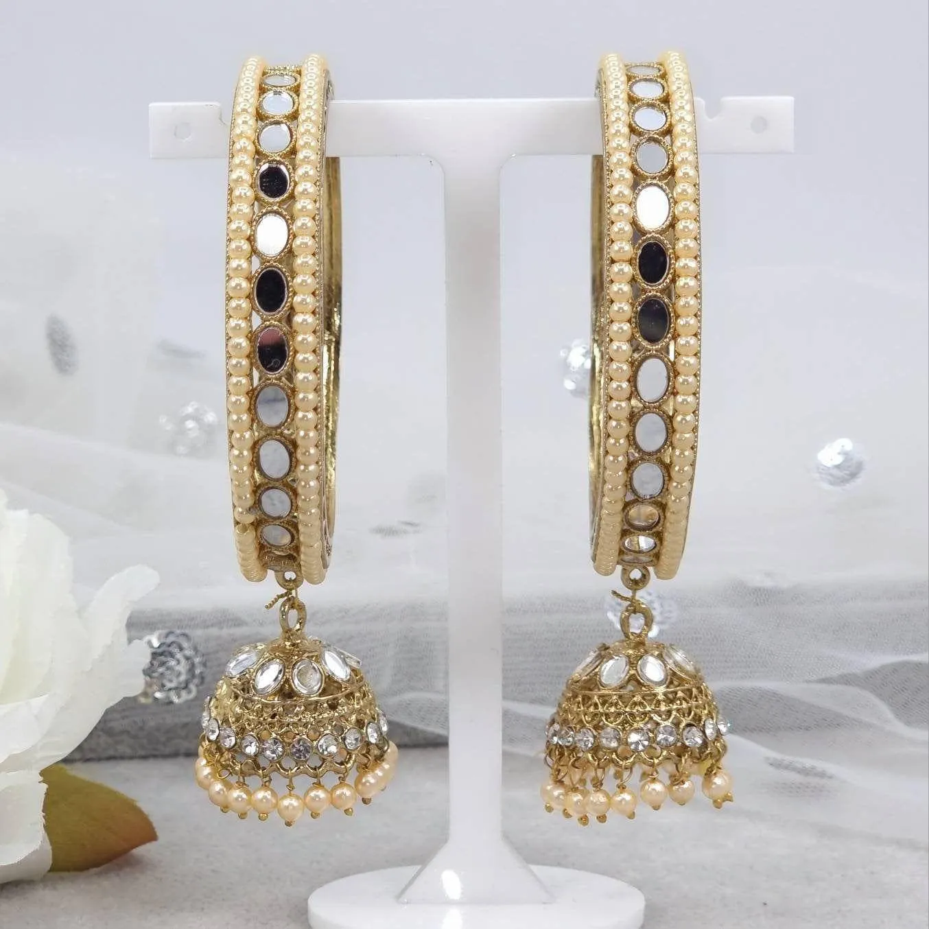 Mehar Mirror Jhumka Bangles